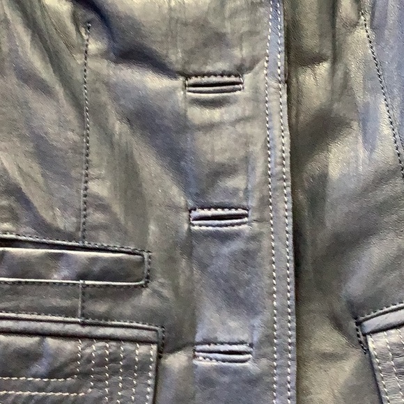 DANIER Leather Blazer - Picture 7 of 11